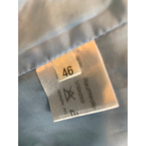 Roberto Quaglia Women’s Tweed Blazer Blue Size 46 - Picture 7 of 13